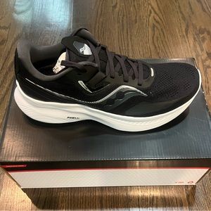 SAUCONY WOMENS RUNNING SHOE GUIDE 15 RIDE SZ 6 6.5 7.5 8 8.5 9 BLACK AIR